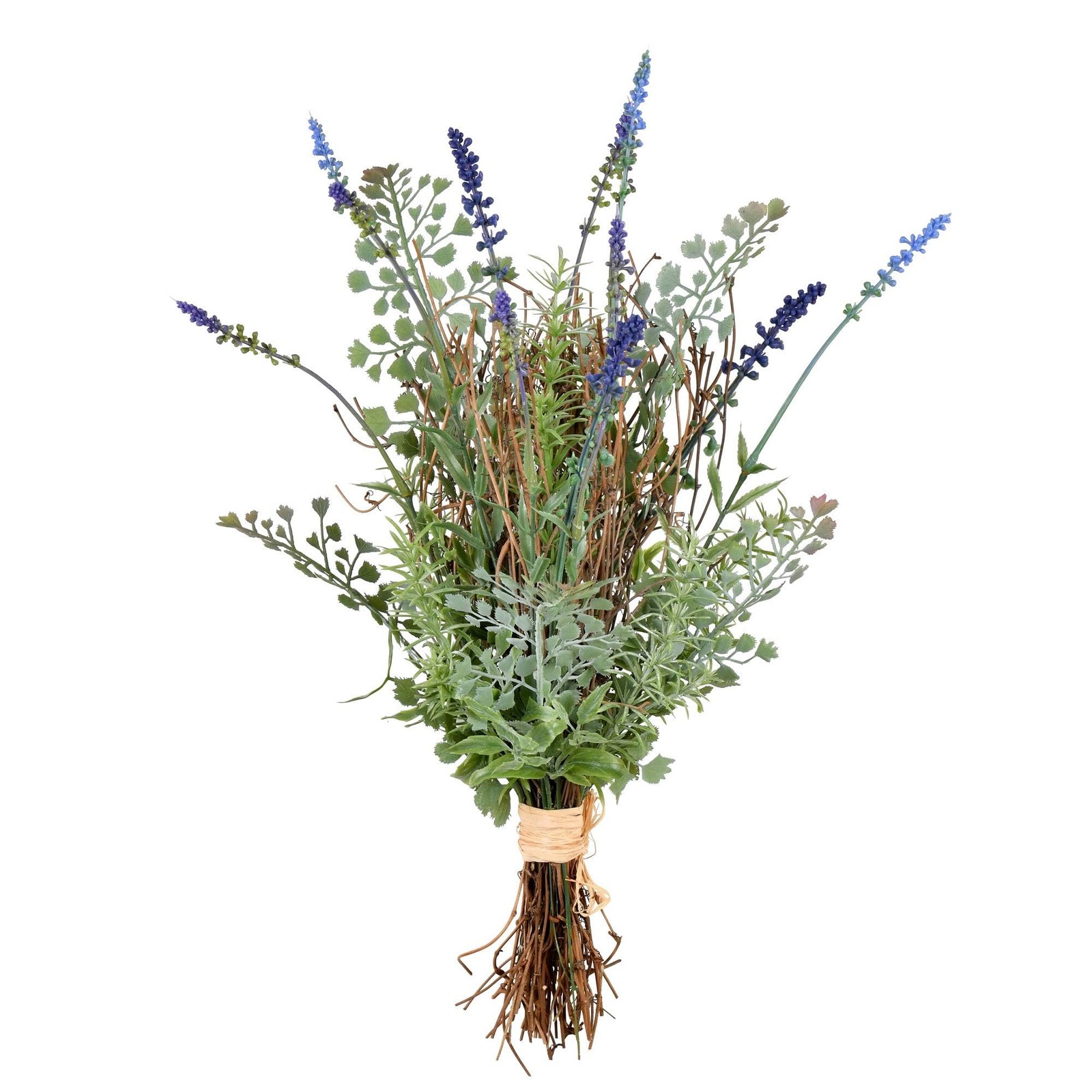 Vickerman 20.5″ Contemporary Plastic Artificial Lavender Bush in Green/Blue