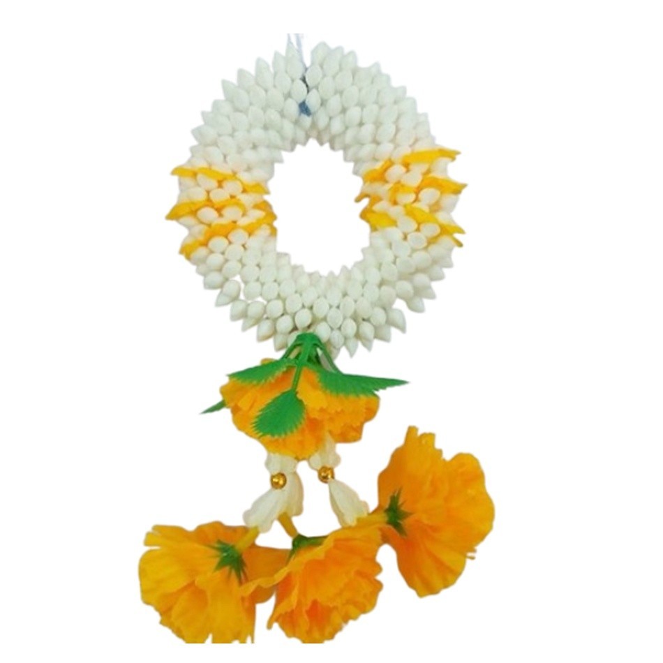 THAI 2 Flowers Garland Gift Artificial Souvenir Worship Holy Spirit Buddha God