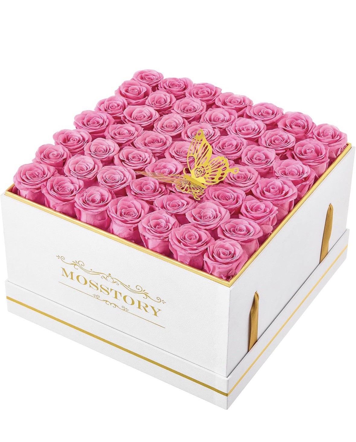 Mosstory Forever Flowers 49-Piece Preserved Roses in Gift Box