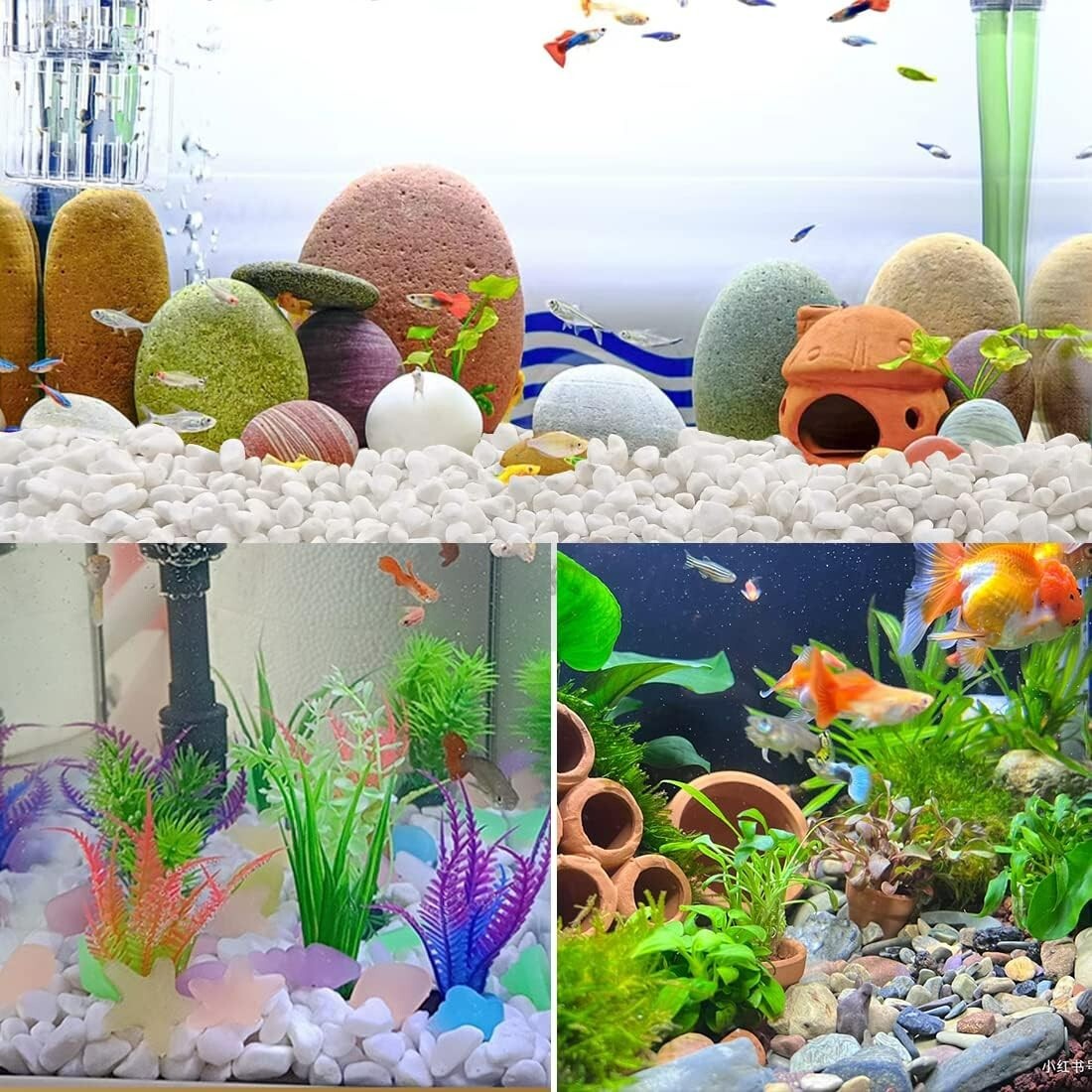 Mixed Color 2LB Gravel Pebbles – Decorative Stones for Plant Drainage & Design