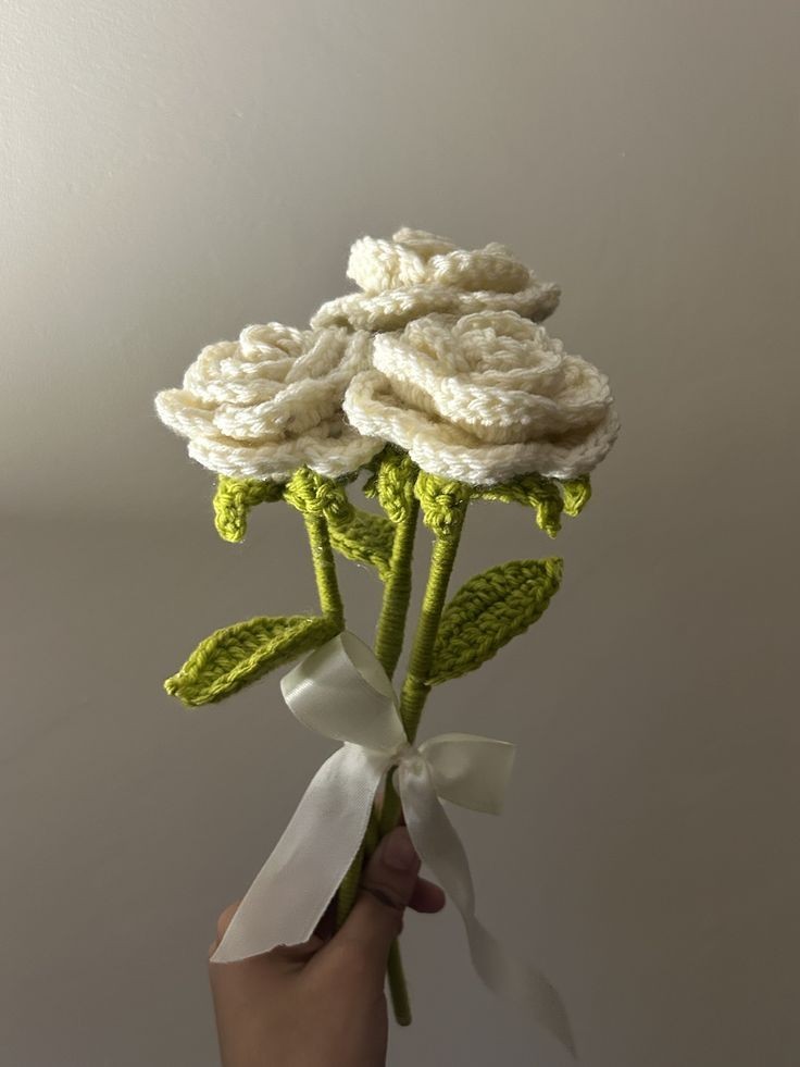 Handmade Crocheted Roses (or Crochet Flower Bouquet)