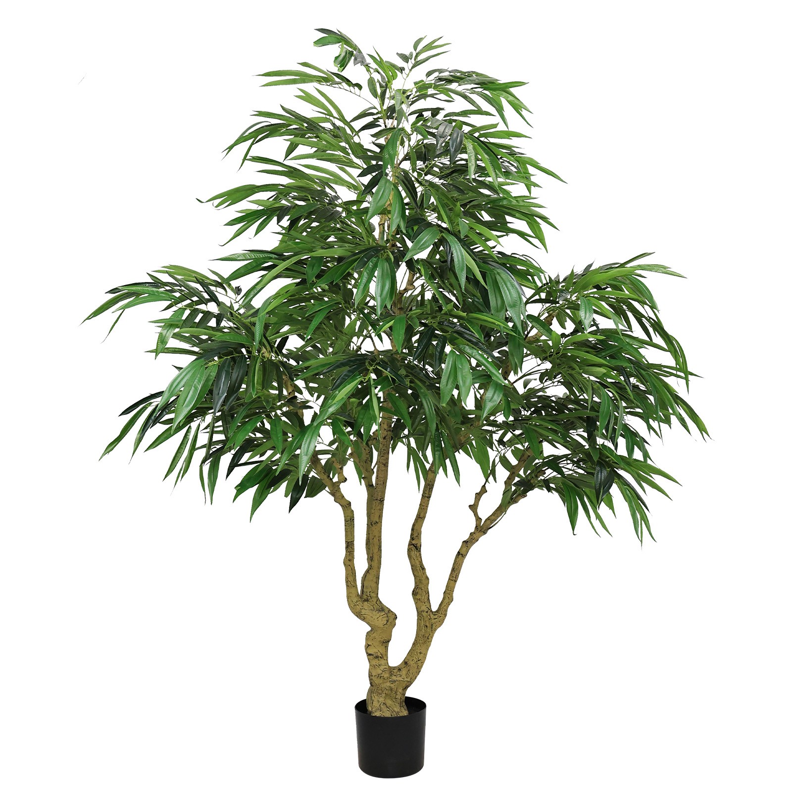 7FT Artificial willow Tree Indoor Faux slik Greenery Plant for Home Office Decor