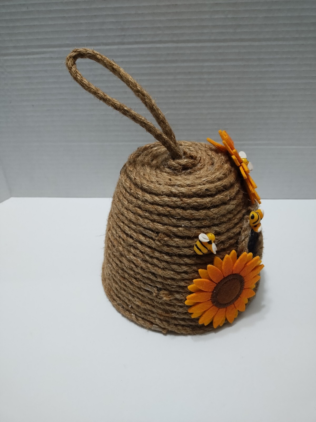 Bee Hive Decor Farmhouse Hanging Decorative Sunflower Kitchen Patio Handmade