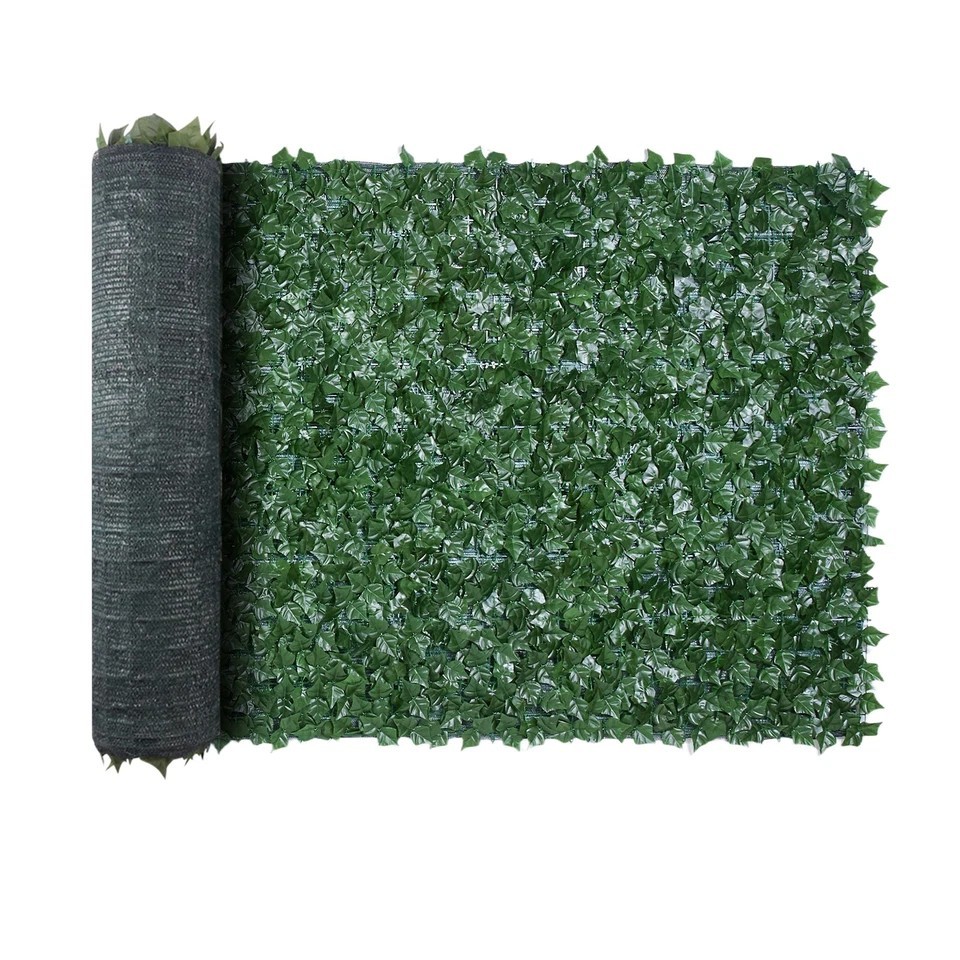 39×158″ Artificial Faux Ivy Leaf Privacy Fence Screen Mesh Cloth Backing