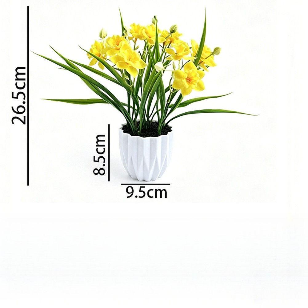 26.5 x 9.5cm Narcissus Flower Arrangement in Pot for Indoor Floral Styling