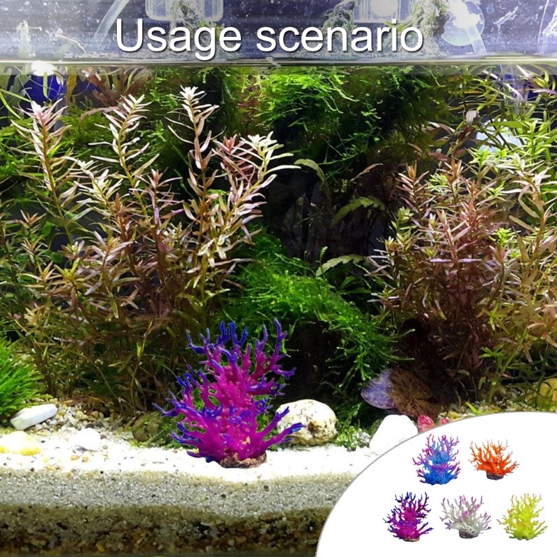 Artificial Water Coral for Fish Tanks Aquarium Decorations Beautiful Appearance