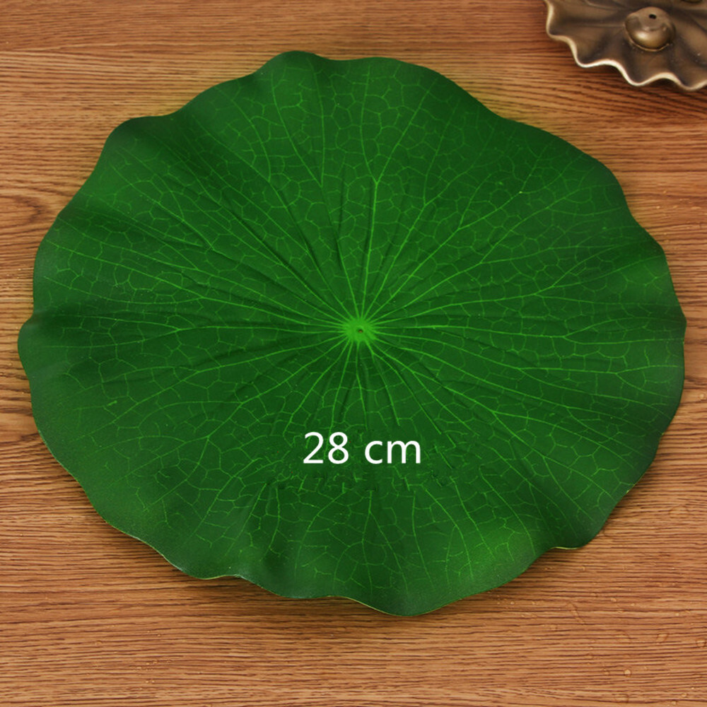10Artificial Fake Lotus Leaves Leaf Water Lily Floating Pool Plants Garden Decor