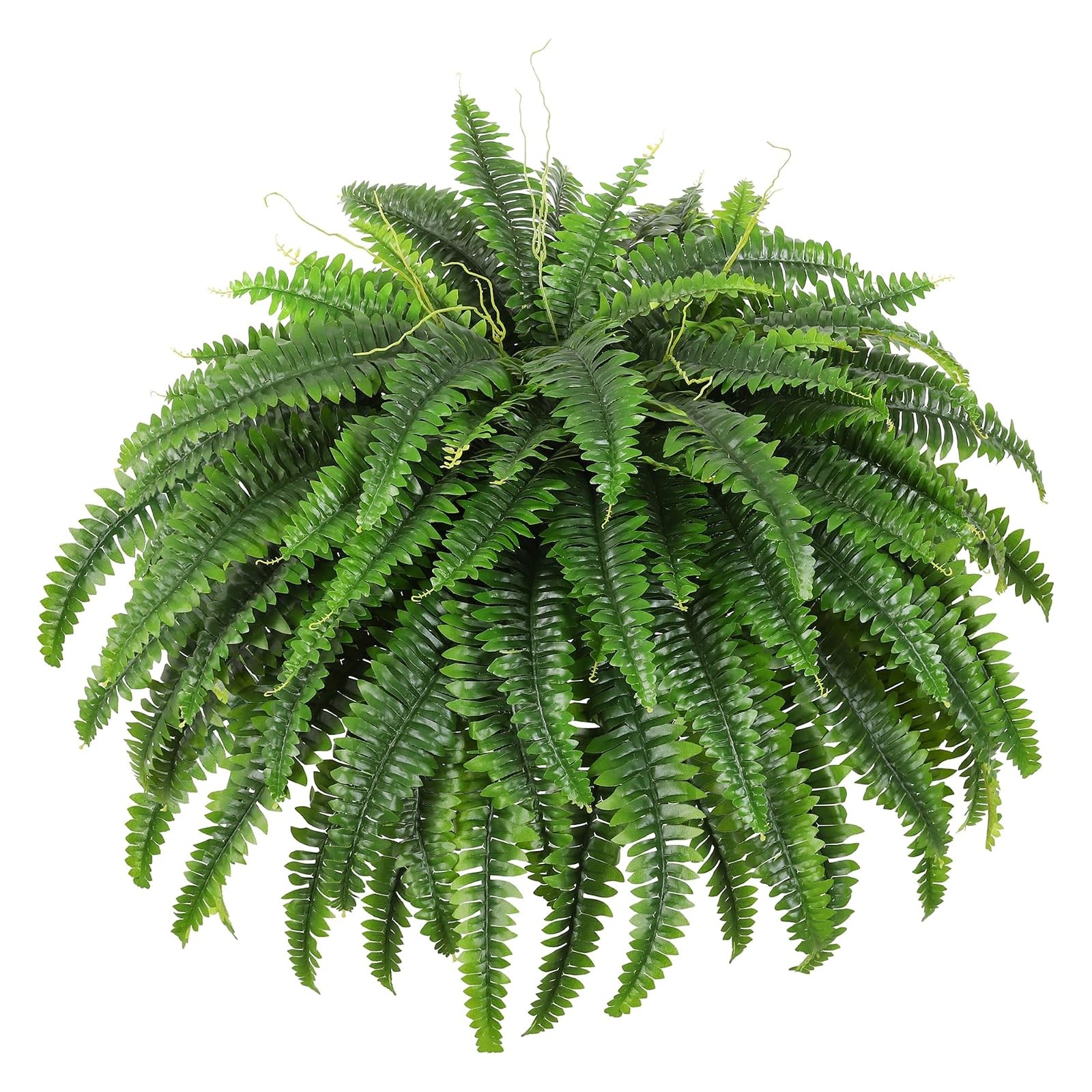 Dkaltm 49in Single Silky Artificial Boston Fern Bush 95 Branches
