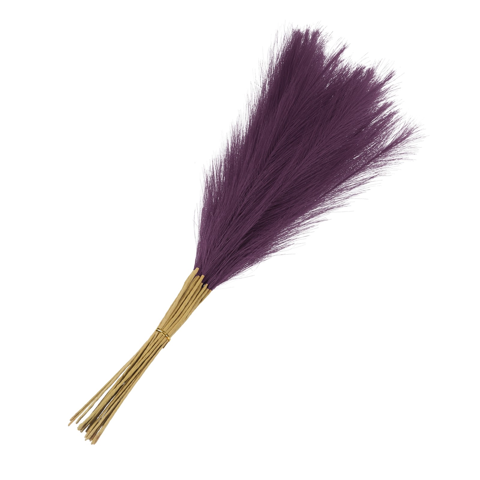15Pcs Pampas Artificial Grass 21″ Fake Pampas for Wedding Decoration Dark Purple