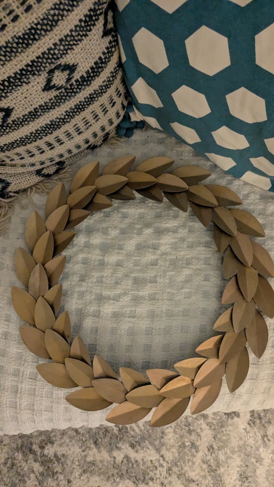 Laurel Wreath Cut out Iron 13″ In Diameter
