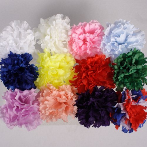 Carnation Pick Artificial Silk 5″ Tall 100 Piece Box (Choose Color)