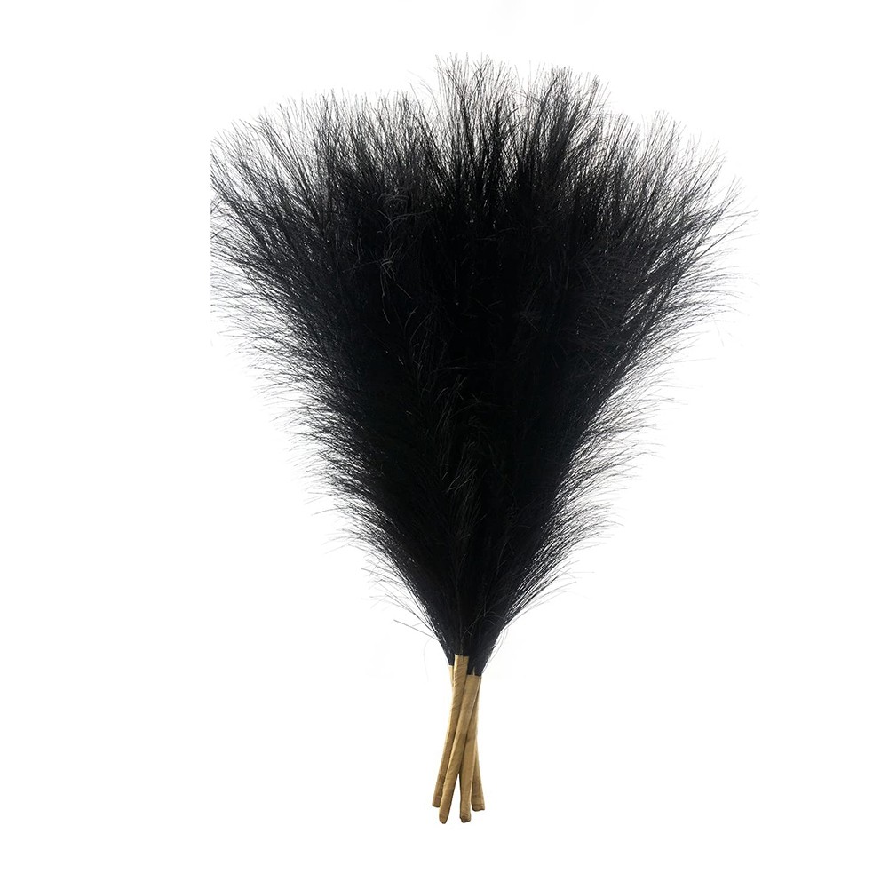 Faux Pampas Grass,18In/45Cm Artificial Pampas Grass 5 Stem Pompous Grass5418