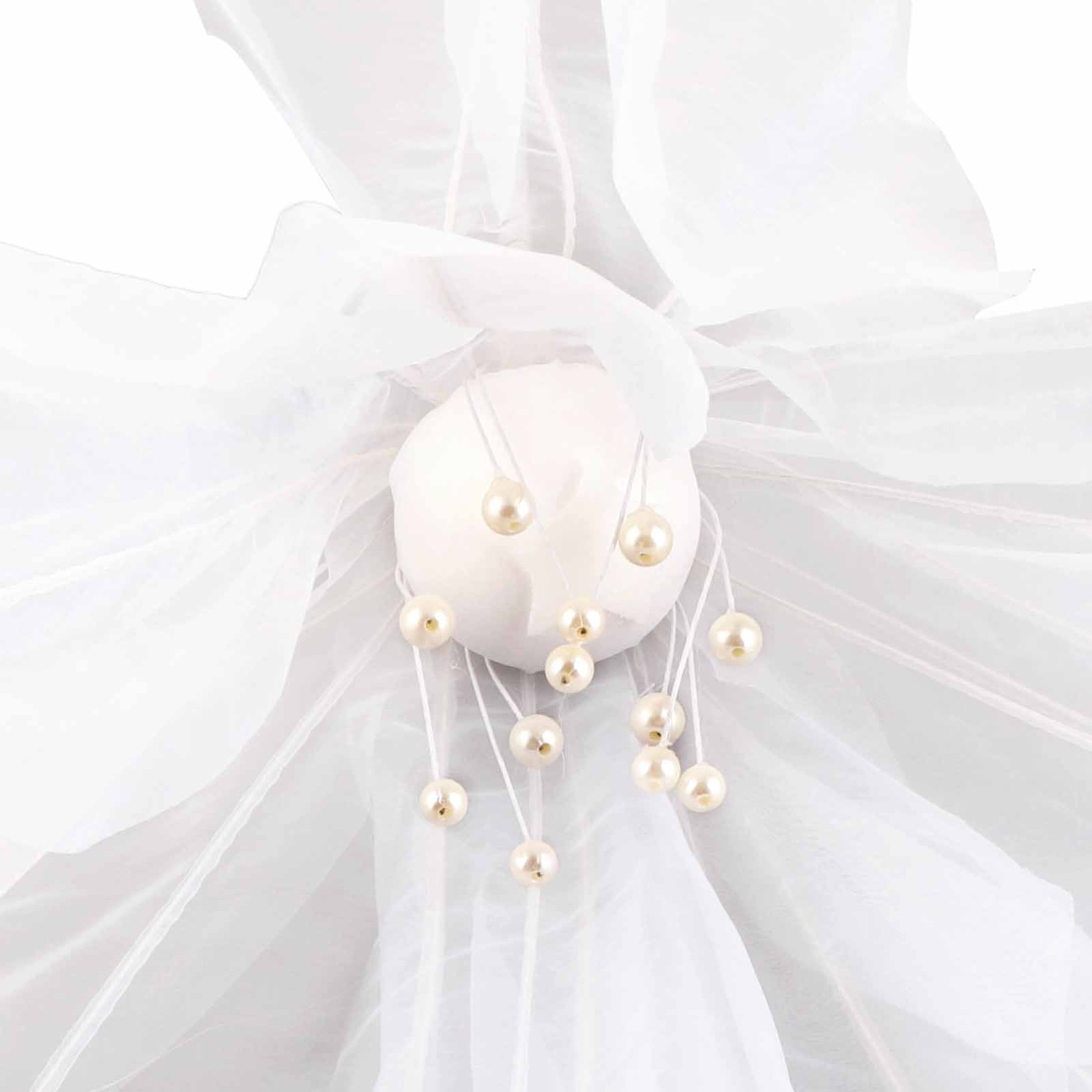 60cm Poppy Wedding Mesh Flower Aisle Decor