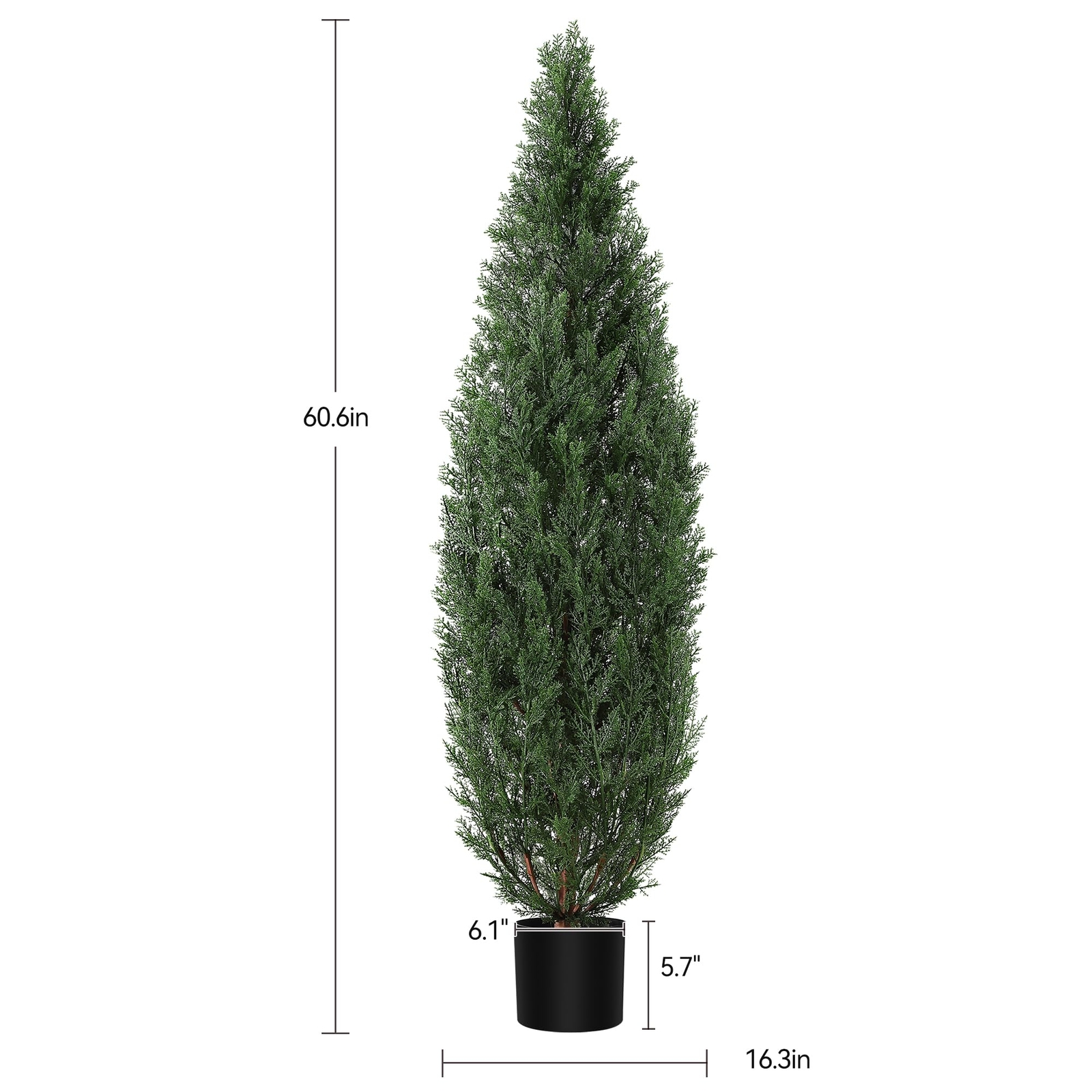 2 PACK 3FT-5FT Artificial Topiary Tree Faux Plant Home Decor UV Indoor Outdoor