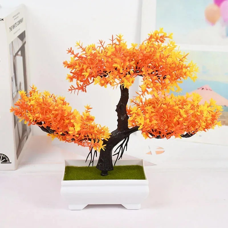 Artificial Bonsai Potted Plant Small Fake Tree Home Table Desk Decor