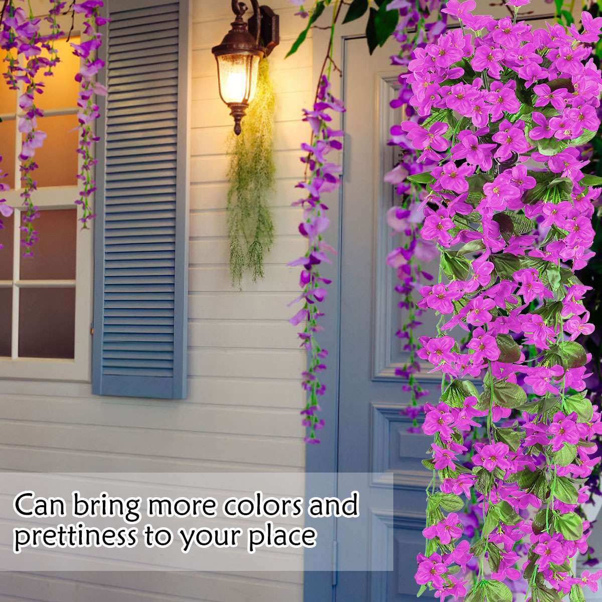 Artificial Fake Hanging Flowers Vine Plant Home Garden Indoor Outdoor Decor