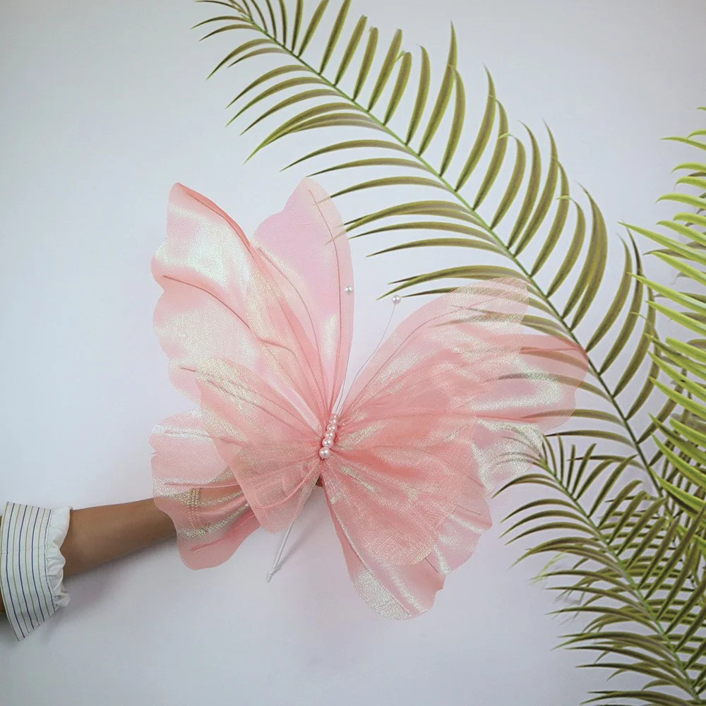 3D Artificial Butterfly Gauze Outdoor Garden Romantic Crafts Fake Butterfly