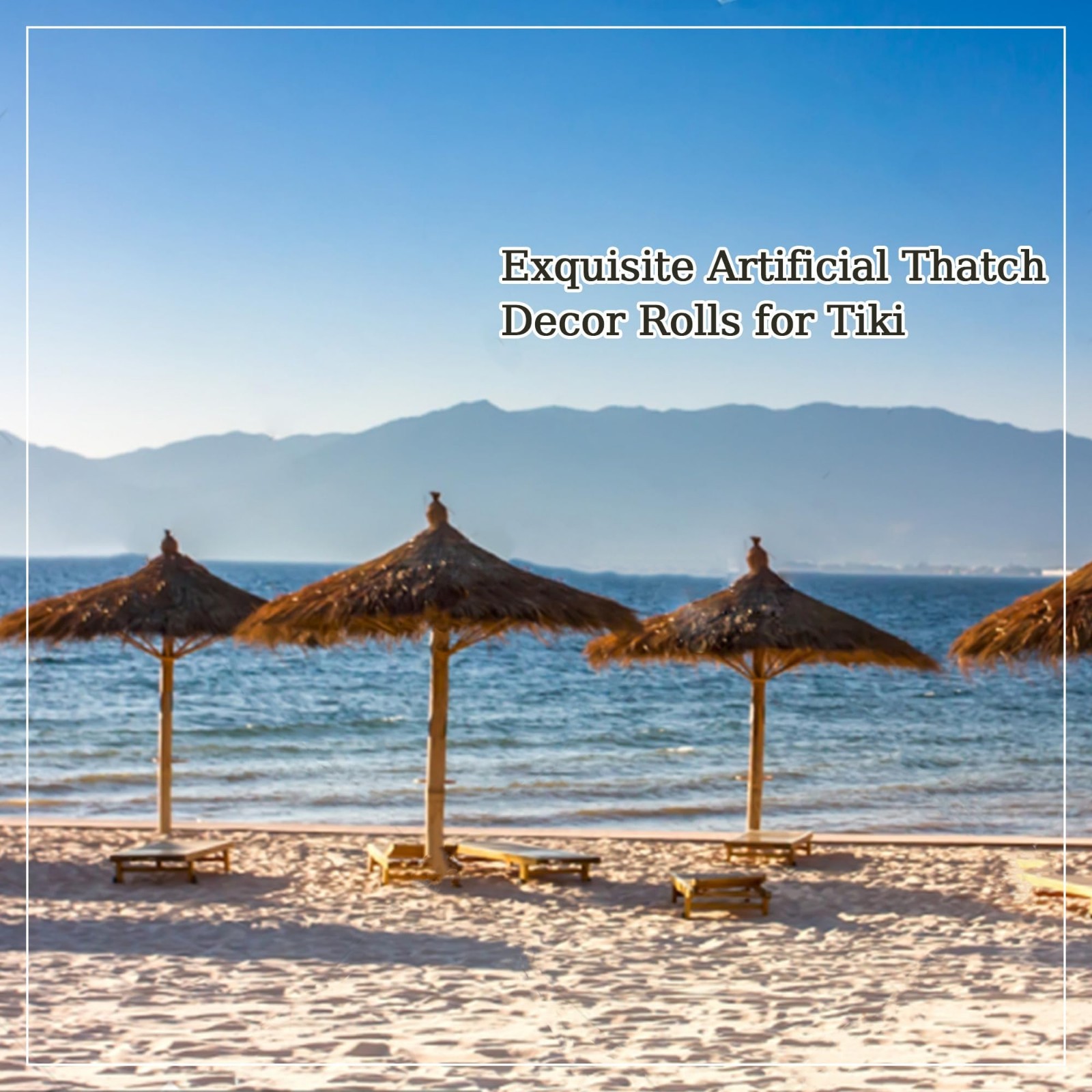 Artificial Palm Thatch Roof Rolls – Waterproof, Easy Install, 5 Lengths, 2 Color
