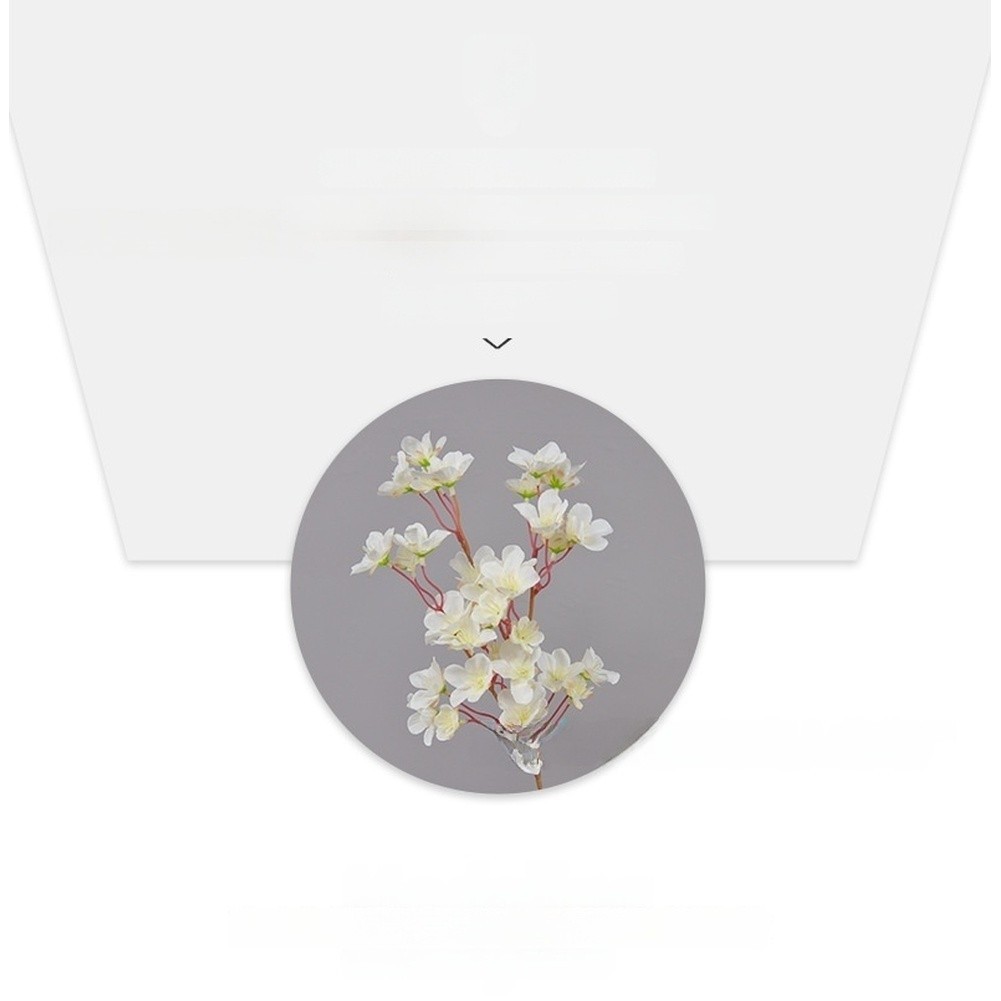 40cm Silk Peach Blossom Branch with 37 Flowers for Wedding Decor Photography