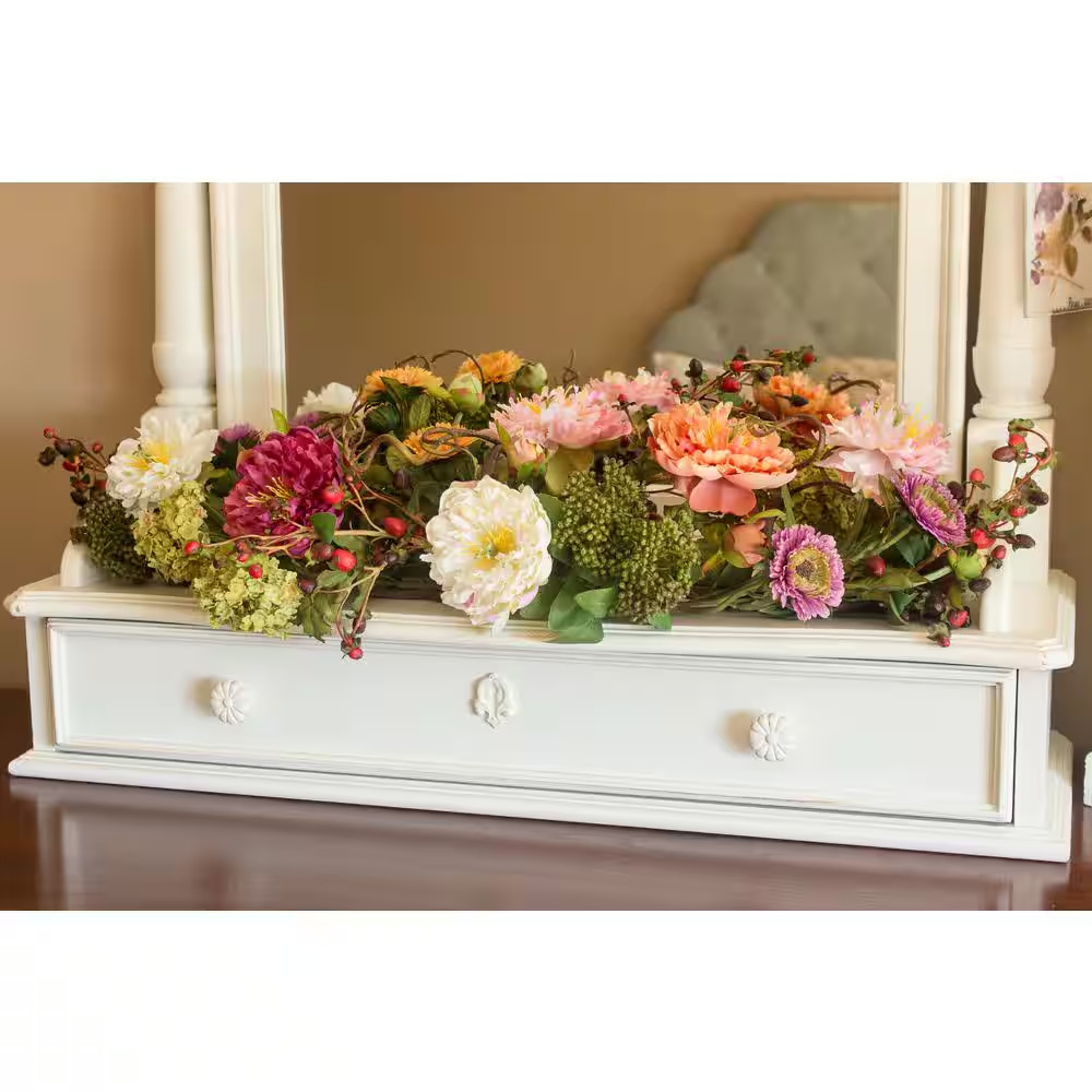 3 Ft. Artificial Peony Centerpiece Silk Flower Arrangement