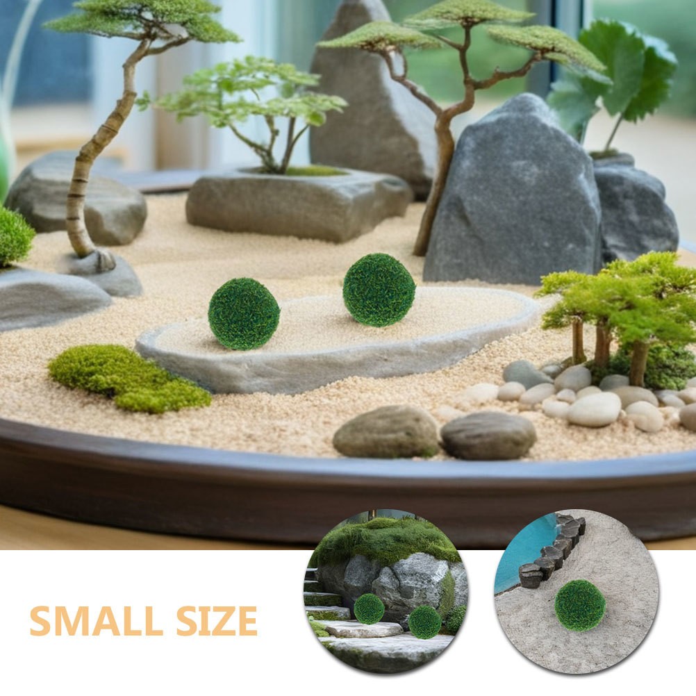 10 Pcs Miniature Artificial Plant Spheres For Fairy Garden And Model Building
