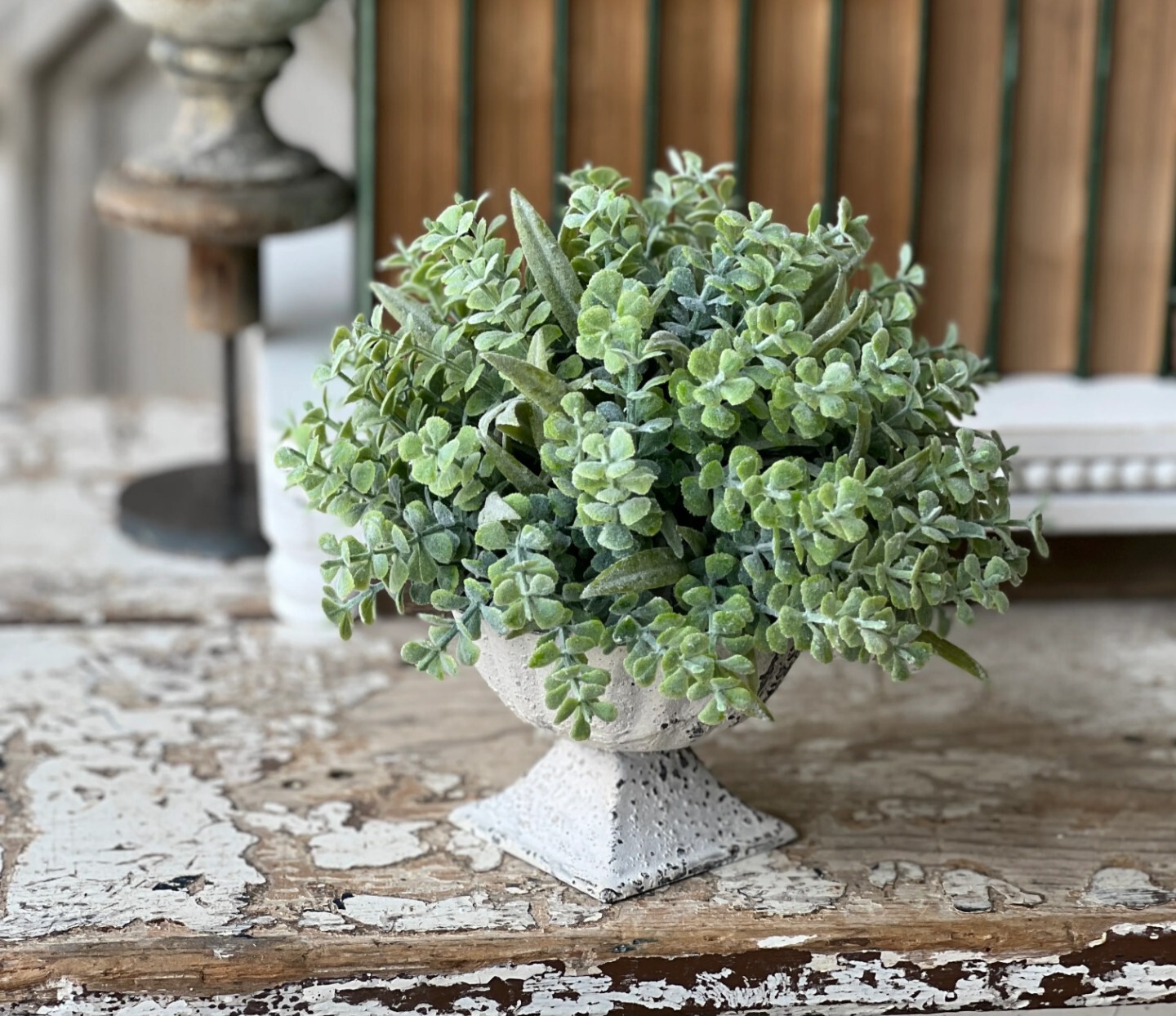 9″ After Rain Half Sphere Floral Decor Accent