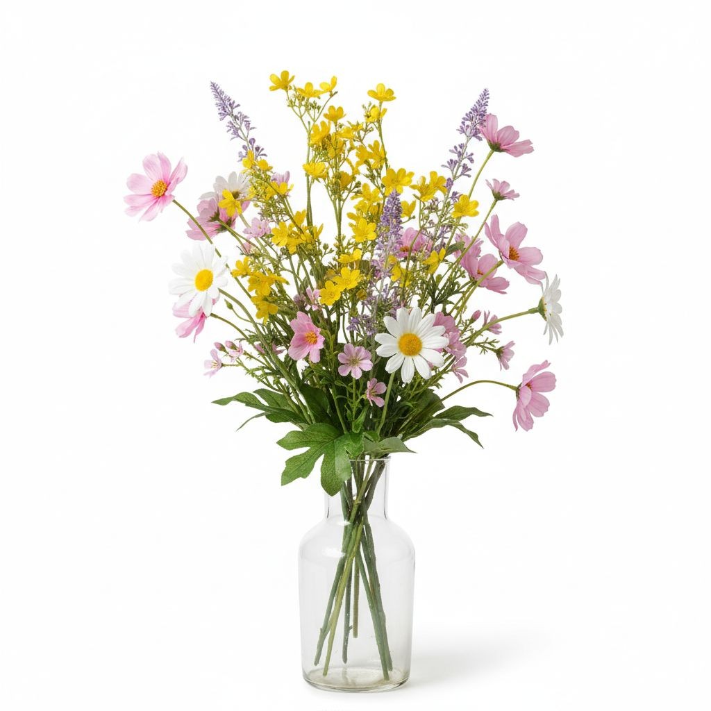 Buttercup Yellow Dogwood Stems Faux Wax Flower Yellow Floral Spring Decor 24 Inc