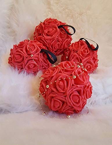 3 x 1.6 x 3 inches 100pcs DIY Real Touch 3D Artificial Foam Rose Head Without…