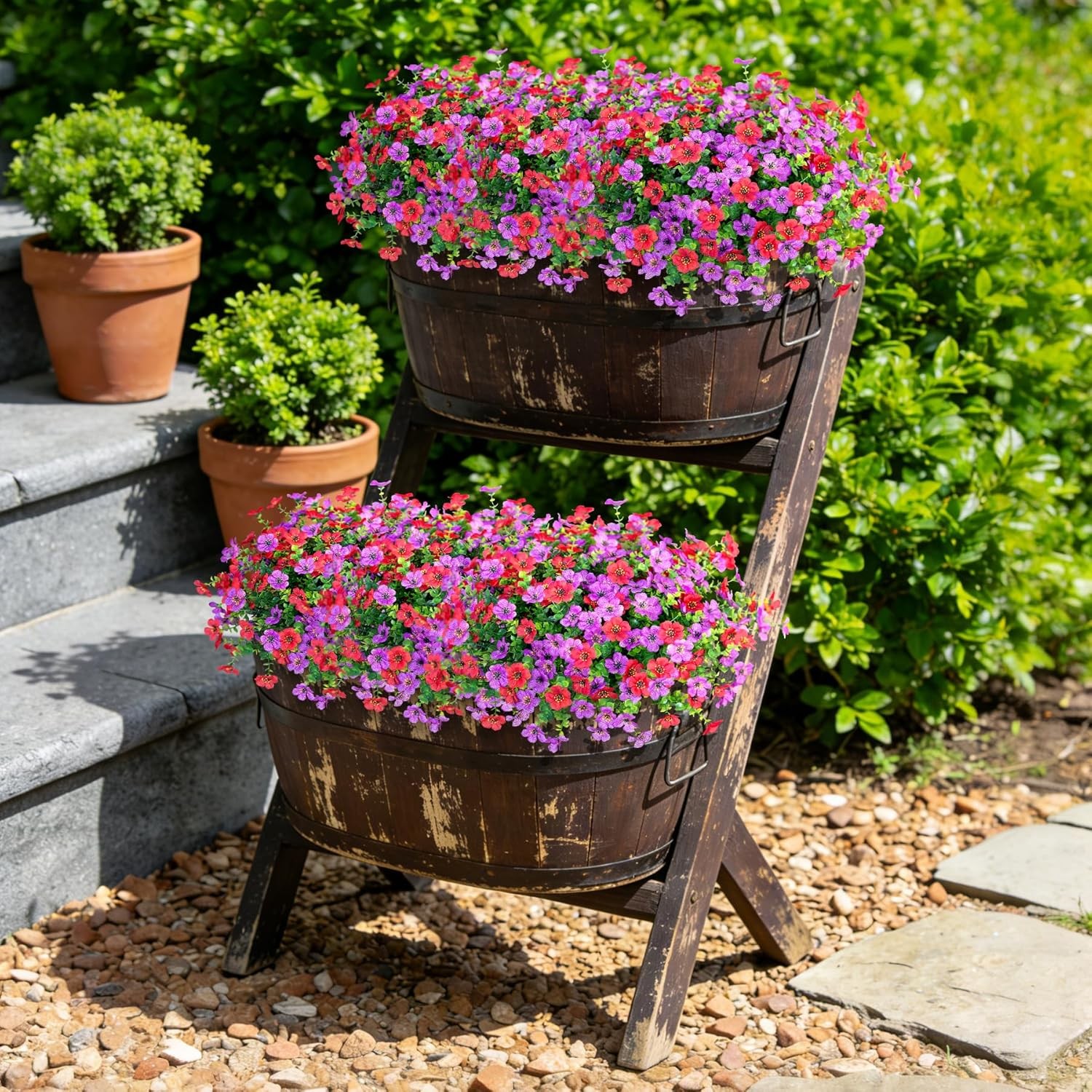 Artificial Plants for Sale 12 Bundle Fake Flowers Outdoor Spring Summer Decor