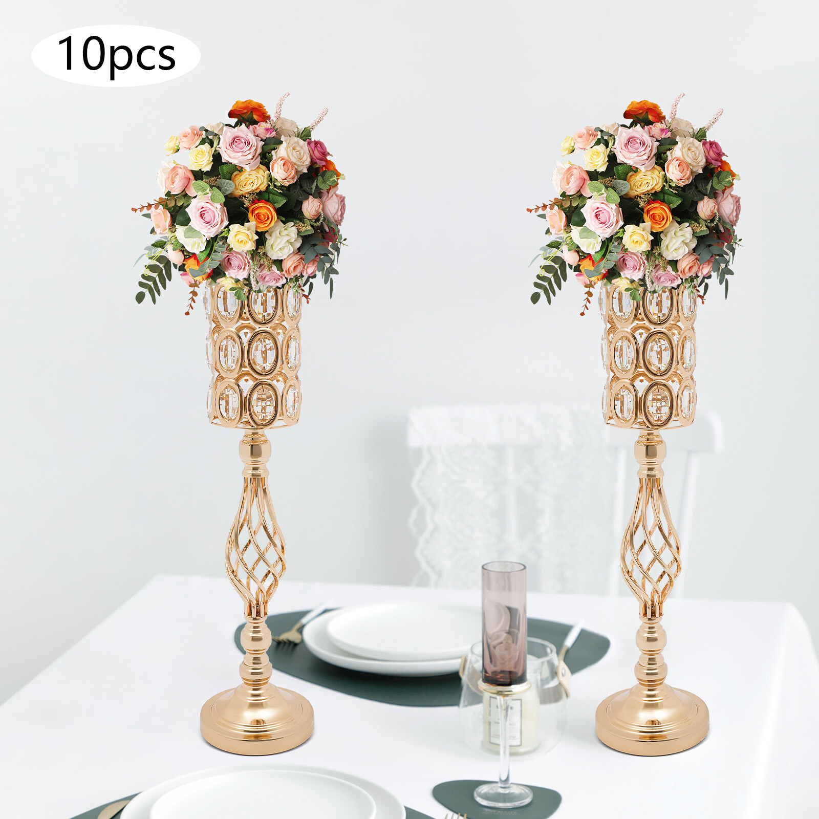 Wedding Flower Vases, 10Pcs Flower Vases for Centerpieces for Tables