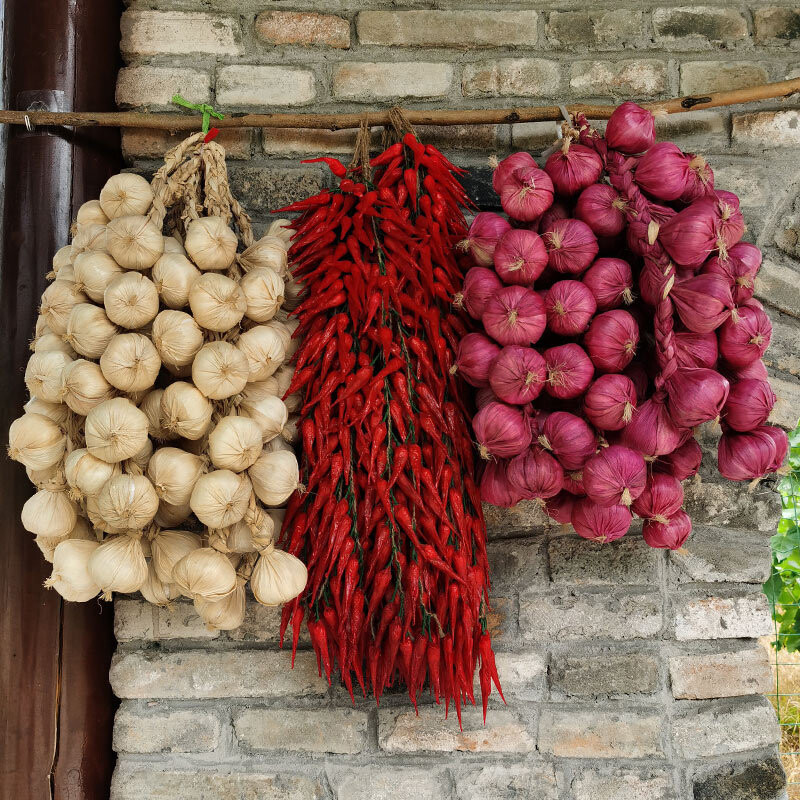 Artificial Onion 5PC Peppers Hanging String Fake Vegetable Fruit Home Decoration