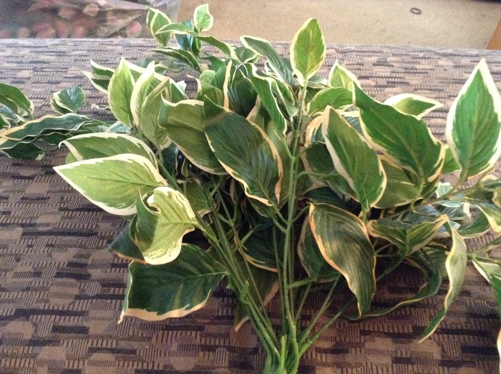 Light Green plastic flowers