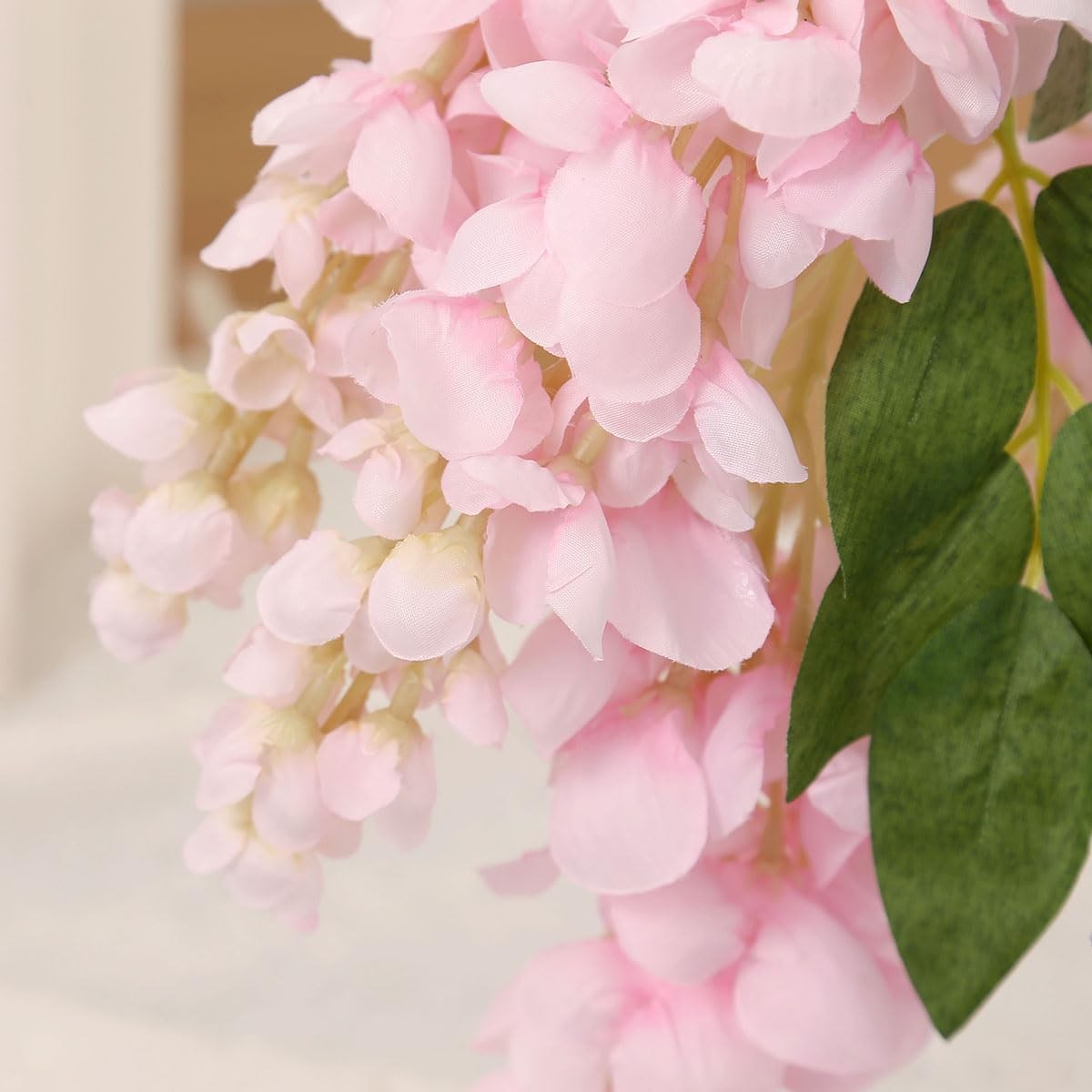 4pcs Large Size 47.2-inch Artificial Fake Wisteria Hanging Flower Garland Sil…