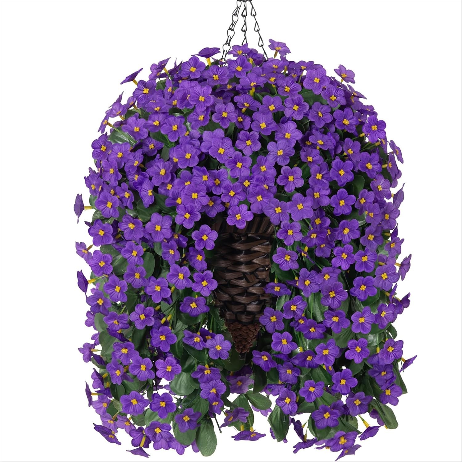 UV Resistant Purple Daisy Hanging Basket