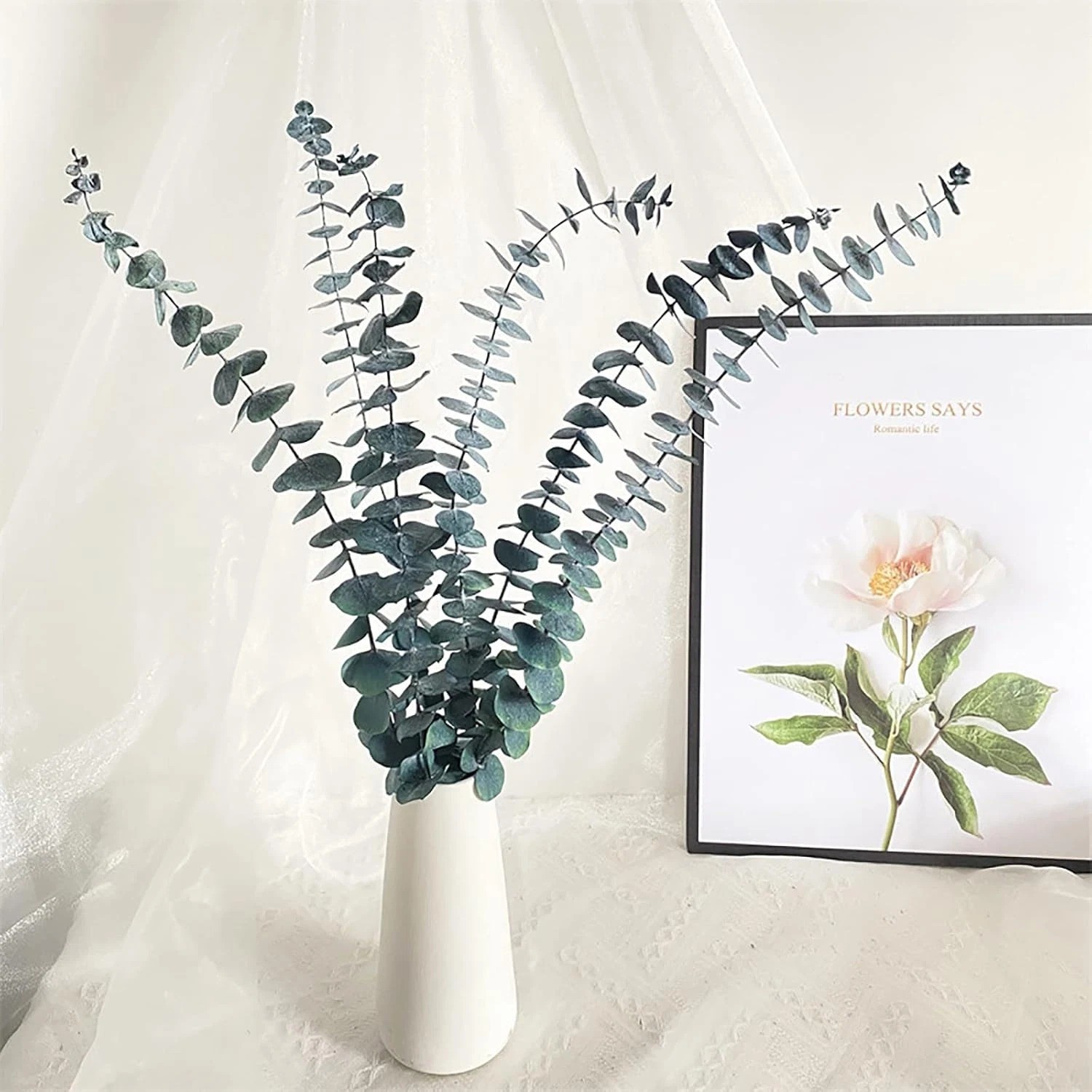 Eucalyptus for Shower 10 Pcs Hanging Dried Eucalyptus Stems 17″ Real Eucalyptus