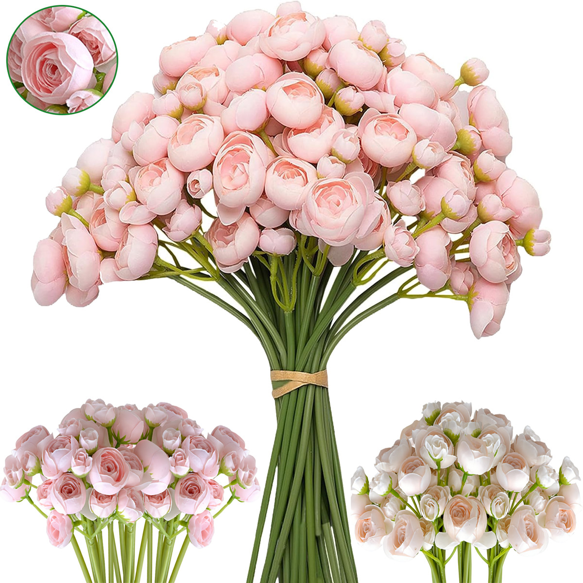 Artificial Flowers UV Resistant Fake Flower Plants Garden Wedding Hanging Decor