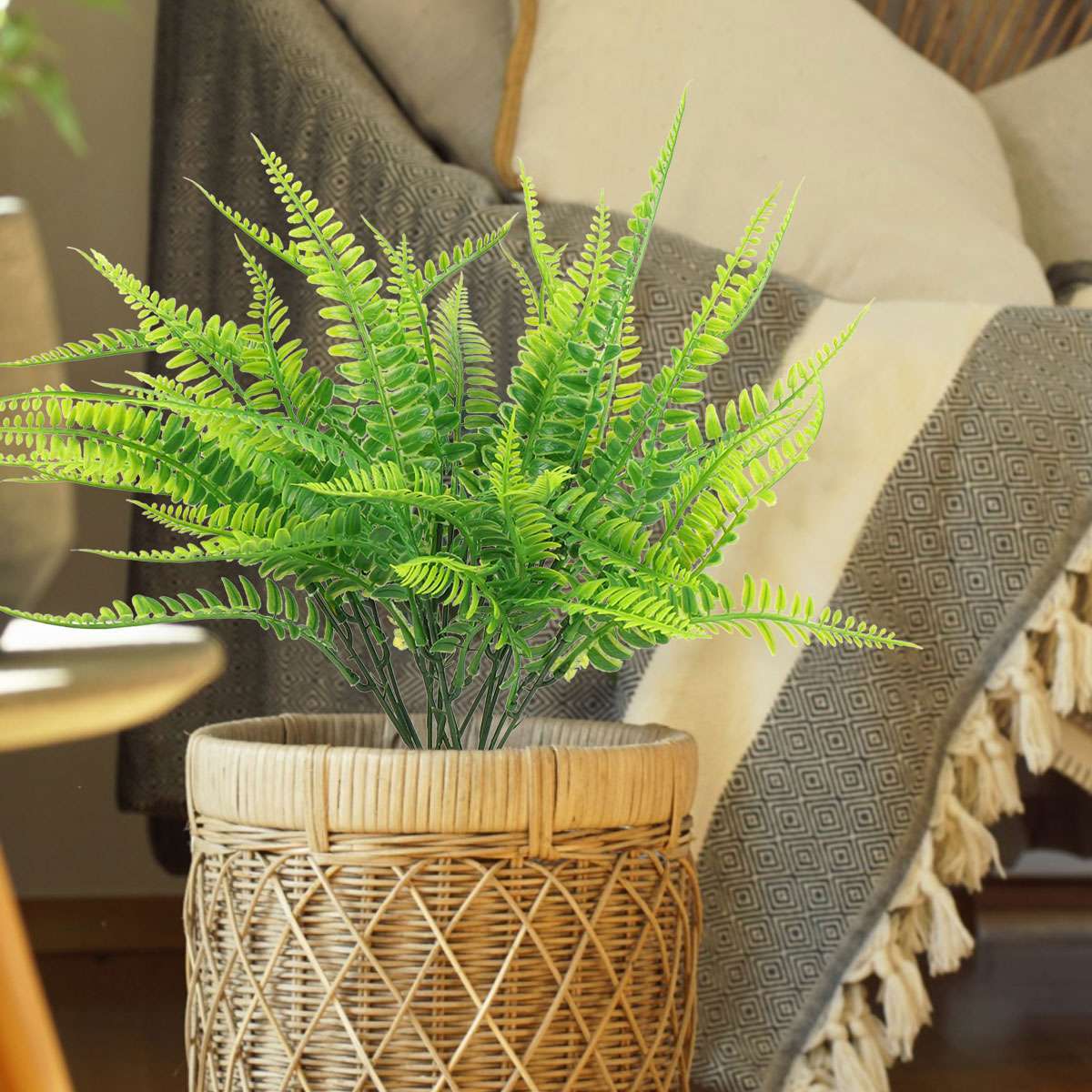 2~10PCS Artificial Fake Boston Fern Plants Bushes Houseplant Ferns Outdoor Decor