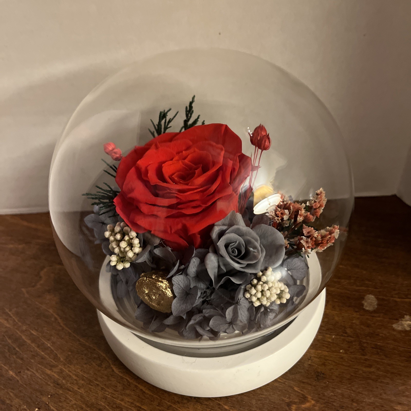 Light Up Fresh Preserved Roses
