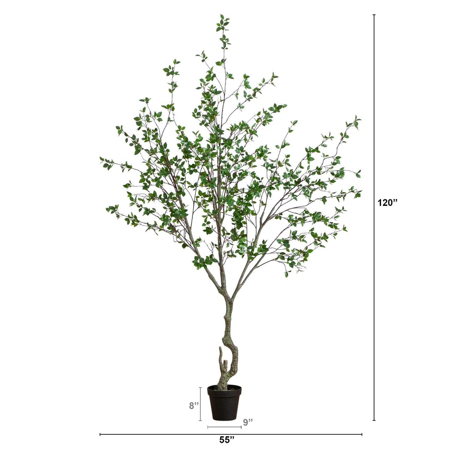 10’ Artificial Citrus Minimalist Tree Home Decor. Retail $549
