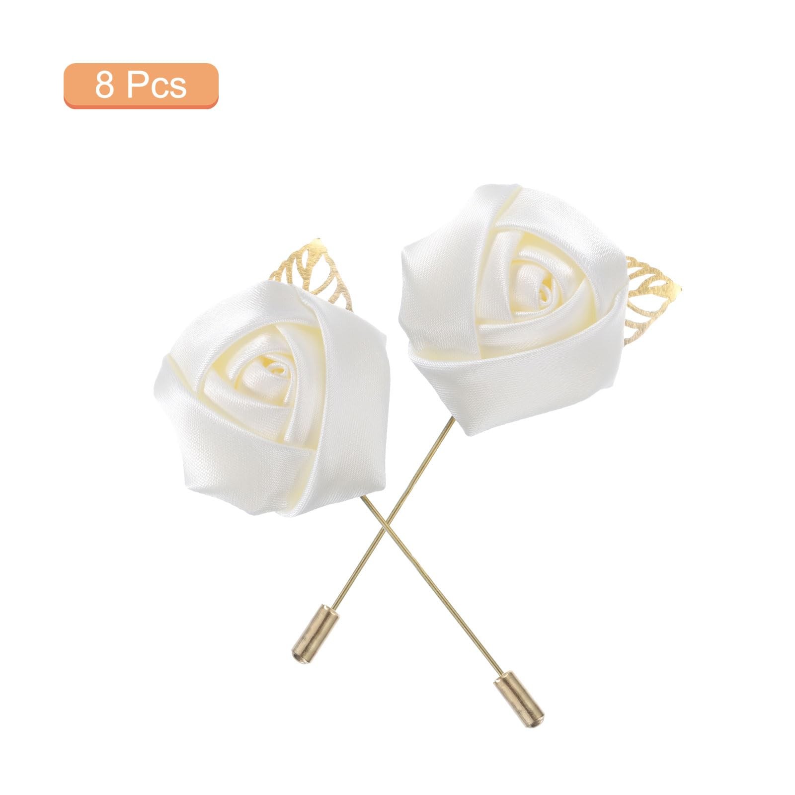 1 PCS Rose Groom Boutonnieres Pin Men Wedding Ceremony Anniversary Suit Decor