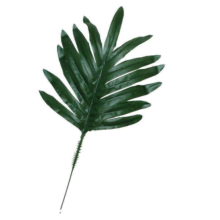 (12 Leaves) 12″ Green Fern Palm Silk Greenery Plant Flower In/Outdoor Decor USA
