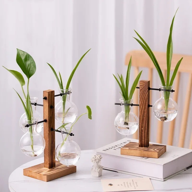 Terrarium Vasevase Decoration Home Bonsai Flower Plant Vases Vintage Flower Pot