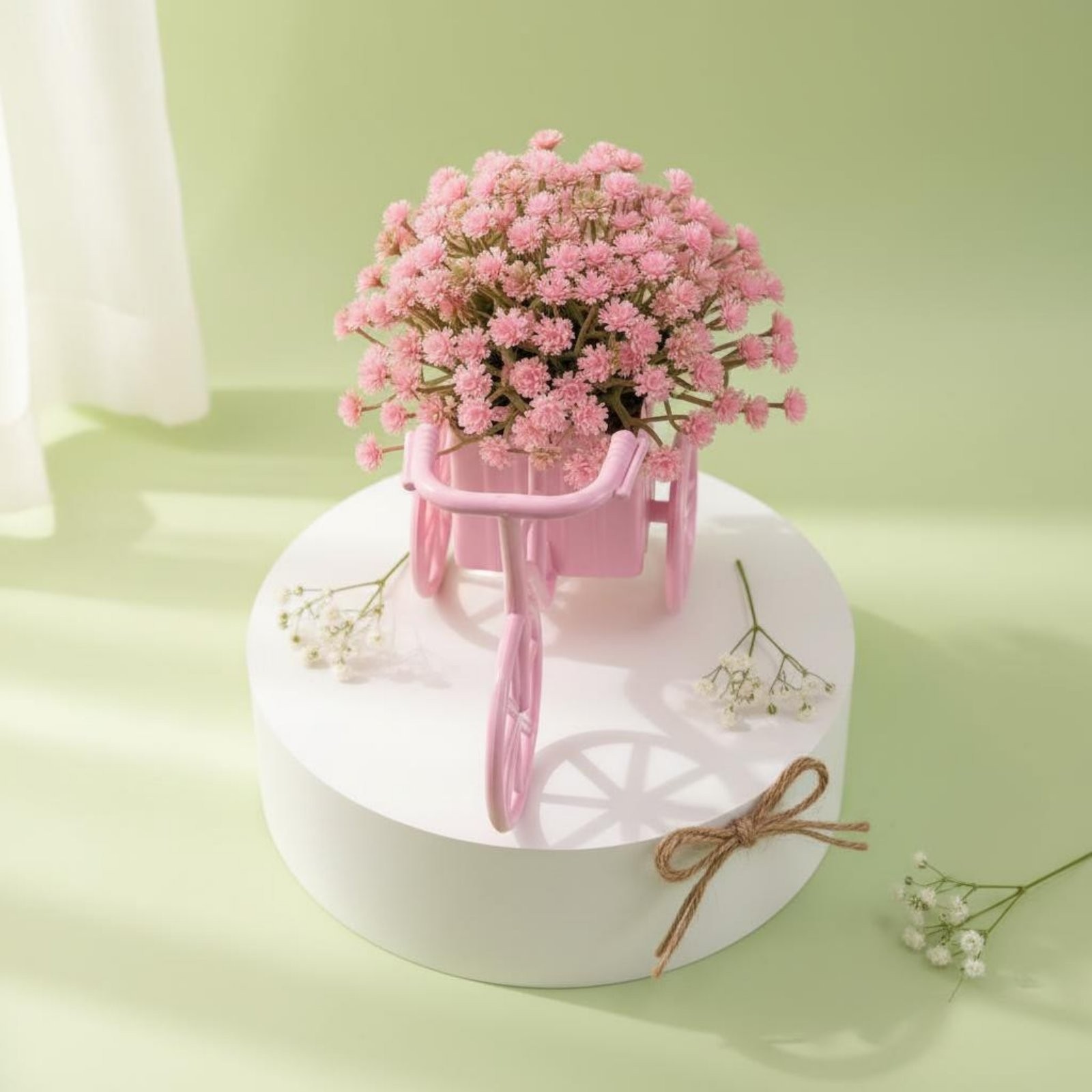Artificial Flower Three-Wheeled Flower Display Desktop Display Mini