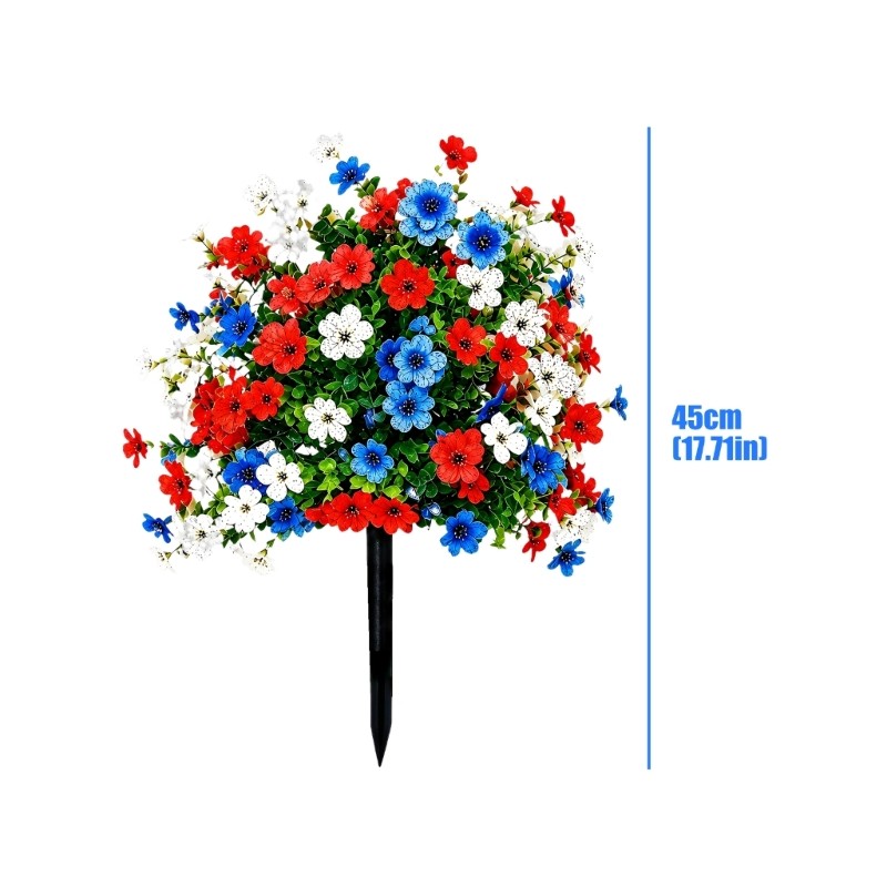 Elegant Faux Florals Ground Stake Suitable For Indoor And Outdoor Display Use