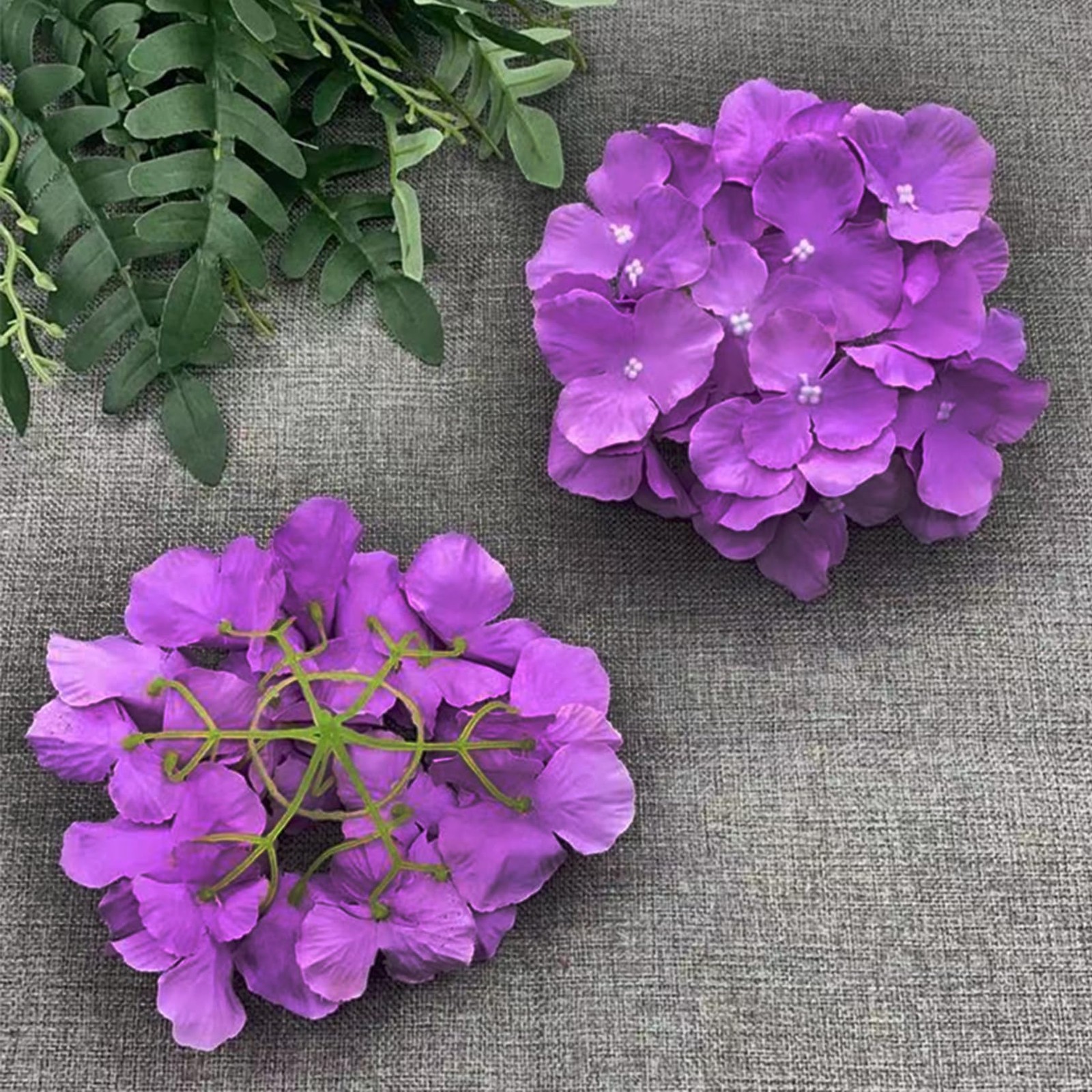 30 Pcs Silk Hydrangea Heads Artificial Flowers Heads and Stems Fake Hydrangea…