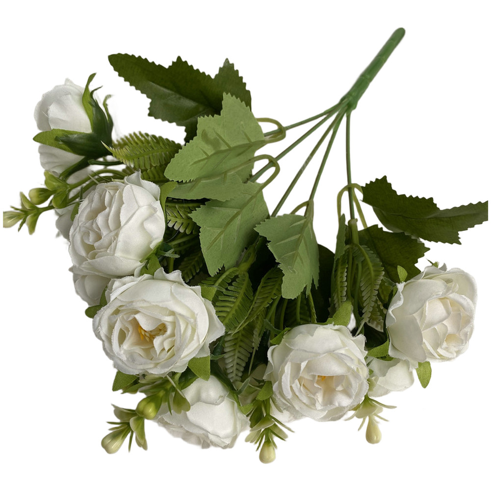 Faux Peony Flowers 31cm Tall Plastic Decor for Living Room Bedroom Shop