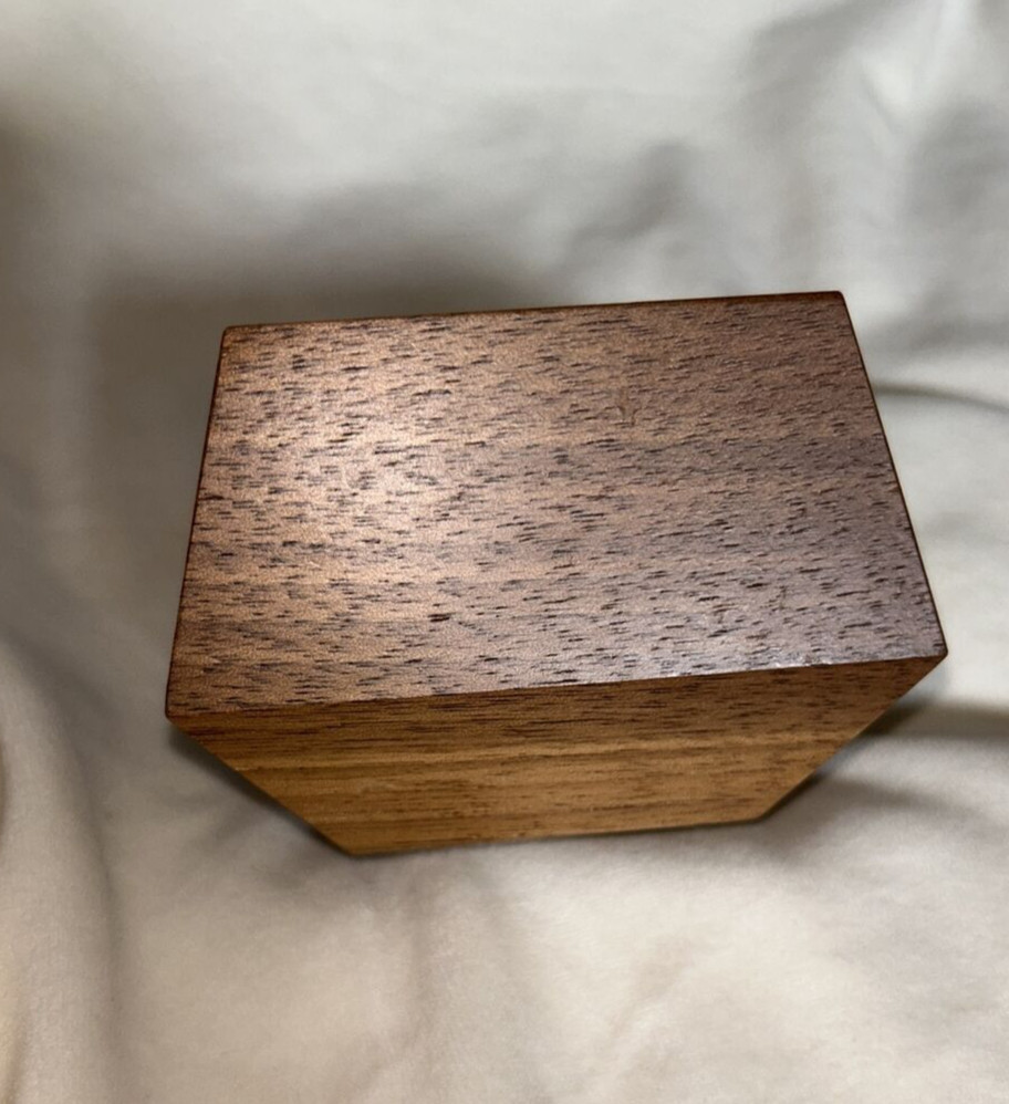 Walnut Box Car wood planter by Revolution Design House
