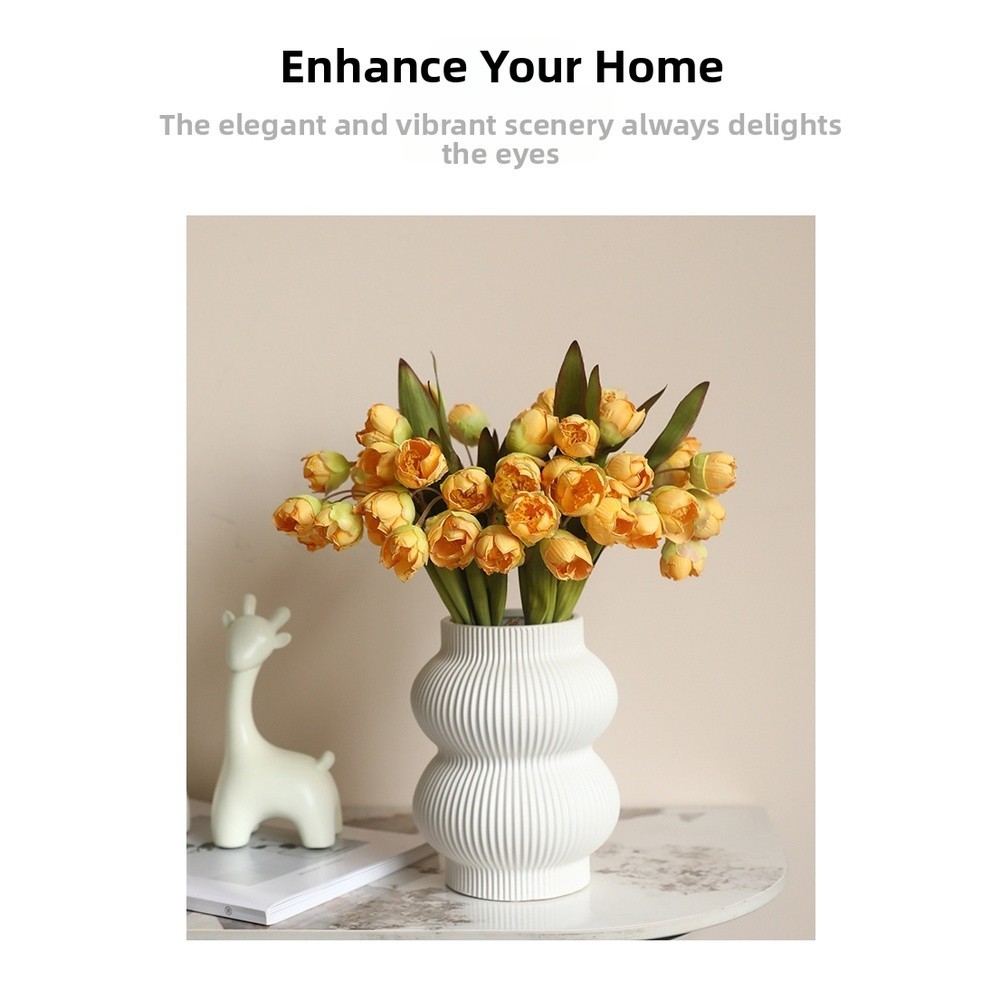 Realistic Lily of the Valley Silk Flowers Bouquet for Wedding Home Decoration
