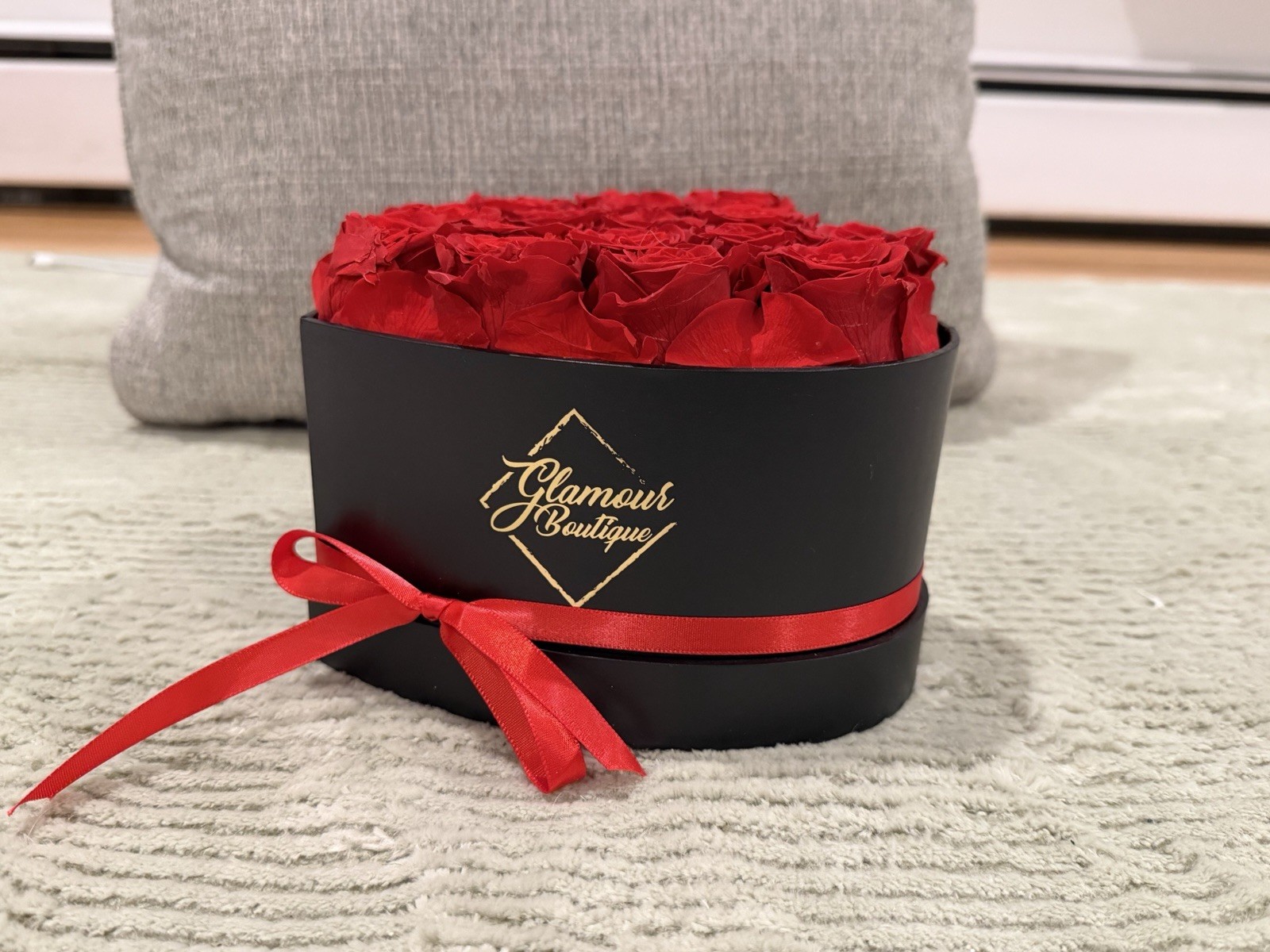 16 Flower Forever Heart Shape Box – Preserved Roses 16 Roses, Red 16