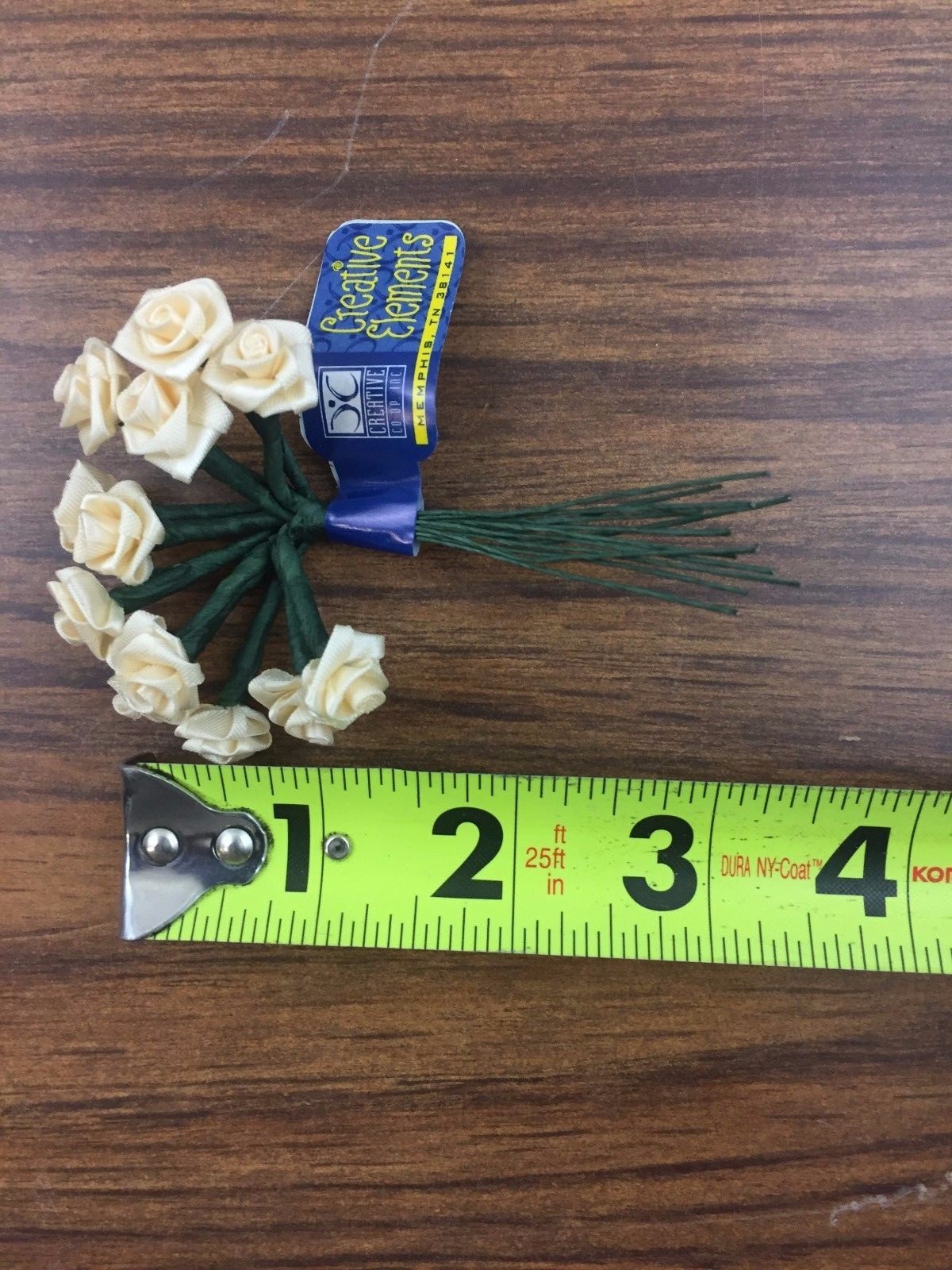 CREATIVE CO-OP CHAMPAGNE ARTIFICIAL FLOWERS 18MM ROSE 36-12’S – 432 FLOWERS